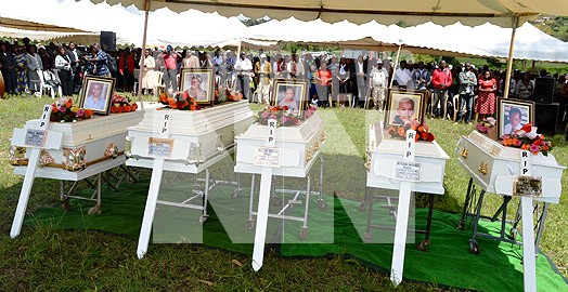 Paul Magu, his wife, and children laid to rest