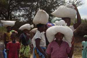 People carrying things on their head