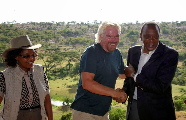 Richard-Branson-Uhuru-Kenyatta-and-CS-Kandie