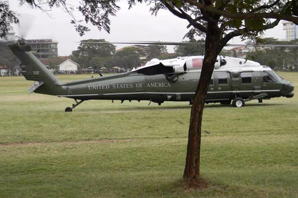 Photos: US military planes jet in ahead of Barack Obama visit