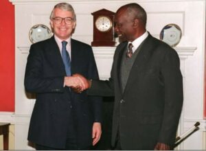 President Moi with John Major, UK Prime Minister