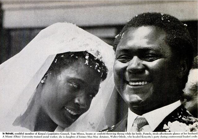 Pamela and Tom Mboya’s Epic Wedding (photos courtesy Ebony Magazine)