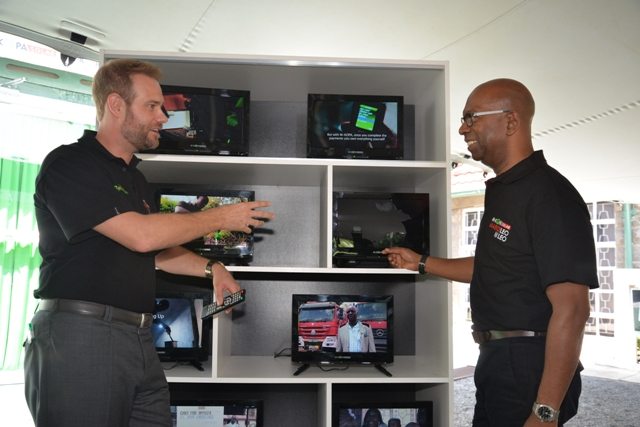 Safaricom, M-Kopa launch solar digital tvs at Sh. 50 per day