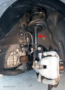 Front strut, Toyota Camry