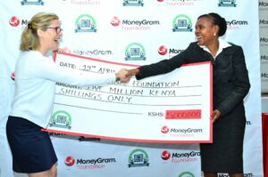 L-R, Sabine Bauchau (Marketing Director Africa - Moneygram), Rosemary Githaiga (Company Secretary - Co-op Bank) - Bizna