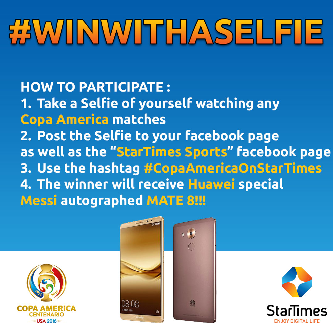 Take a 'Selfie' to win Messi-autographed mobile phones with StarTimes