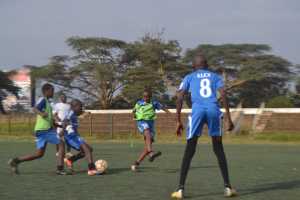 Young players of Cheza sports in action