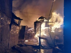 Photos: Millions lost as fire razes down Gikomba market