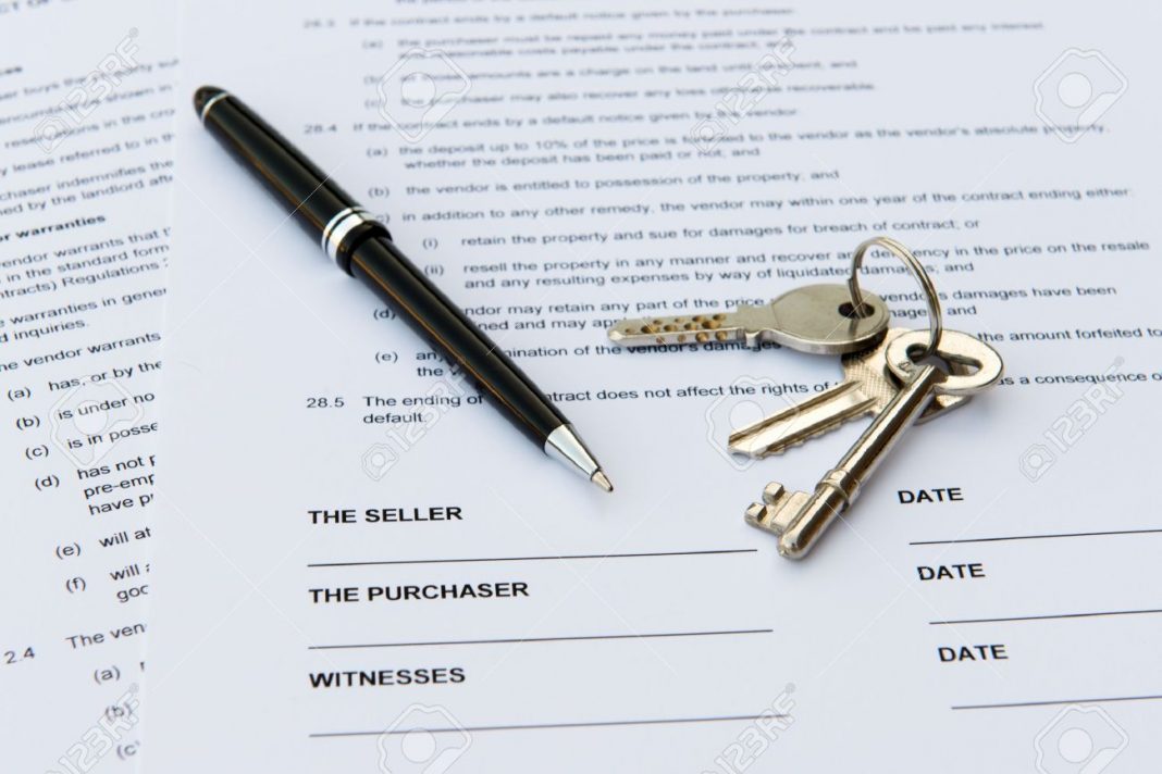 Legal document forsale of real estate property