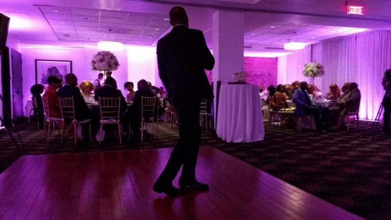 An emcee at a wedding Ceremony