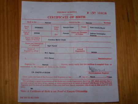 apply certificate birth certificate a to Kenya How birth for in apply