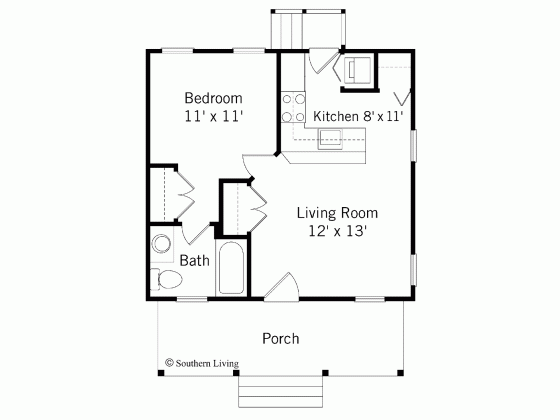 Free 1 Bedroom House Plans