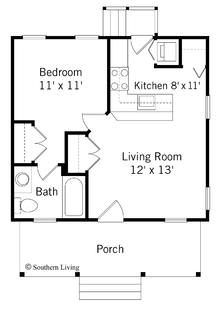 One bedroom house plans for you