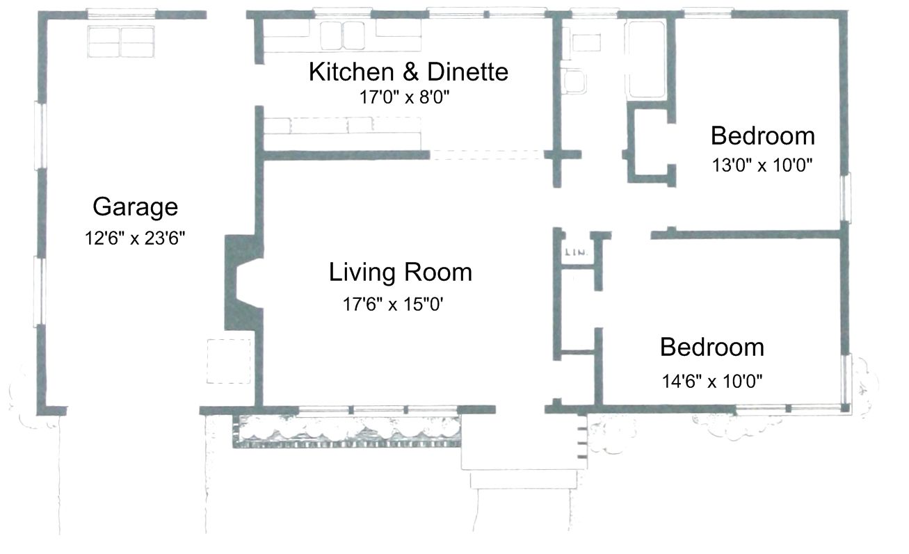 Two bedroom house plans for you