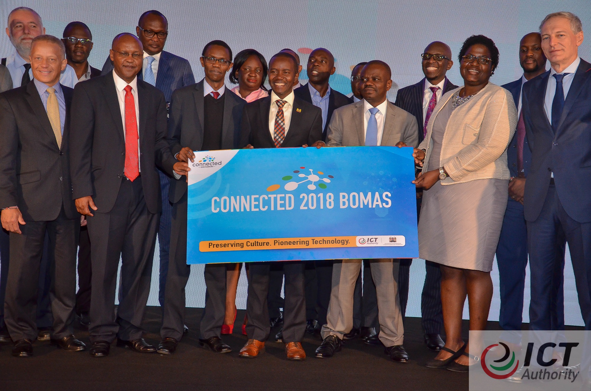 BIG FOUR TOP ON THE AGENDA AS CONNECTED SUMMIT GOES INTERNATIONAL 1 Captains of Industry: ICT industry stakeholders pose for a photo during the launch of the Connected Summit 2018 that was held at the Intercontinental Hotel on Monday 21st May 2018.