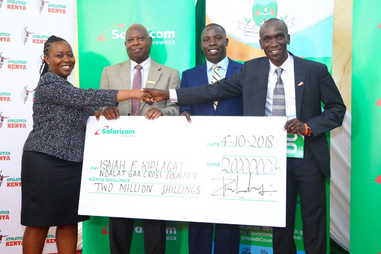 Sh2 Million Sponsorship granted to Isaiah Kiplagat Ndalat Gaa Cross Country Race by Safaricom