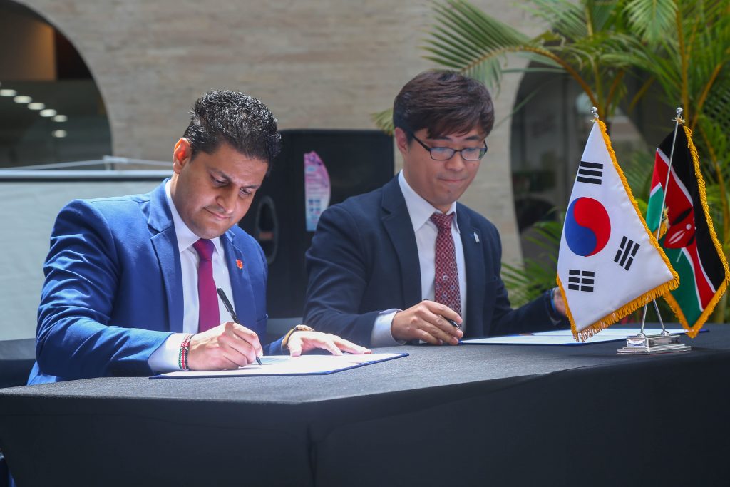 Safaricom Launch of Dot Braille Watch, For Korean Trade Fair At Village Market