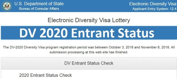 DV 2020 Entry Status