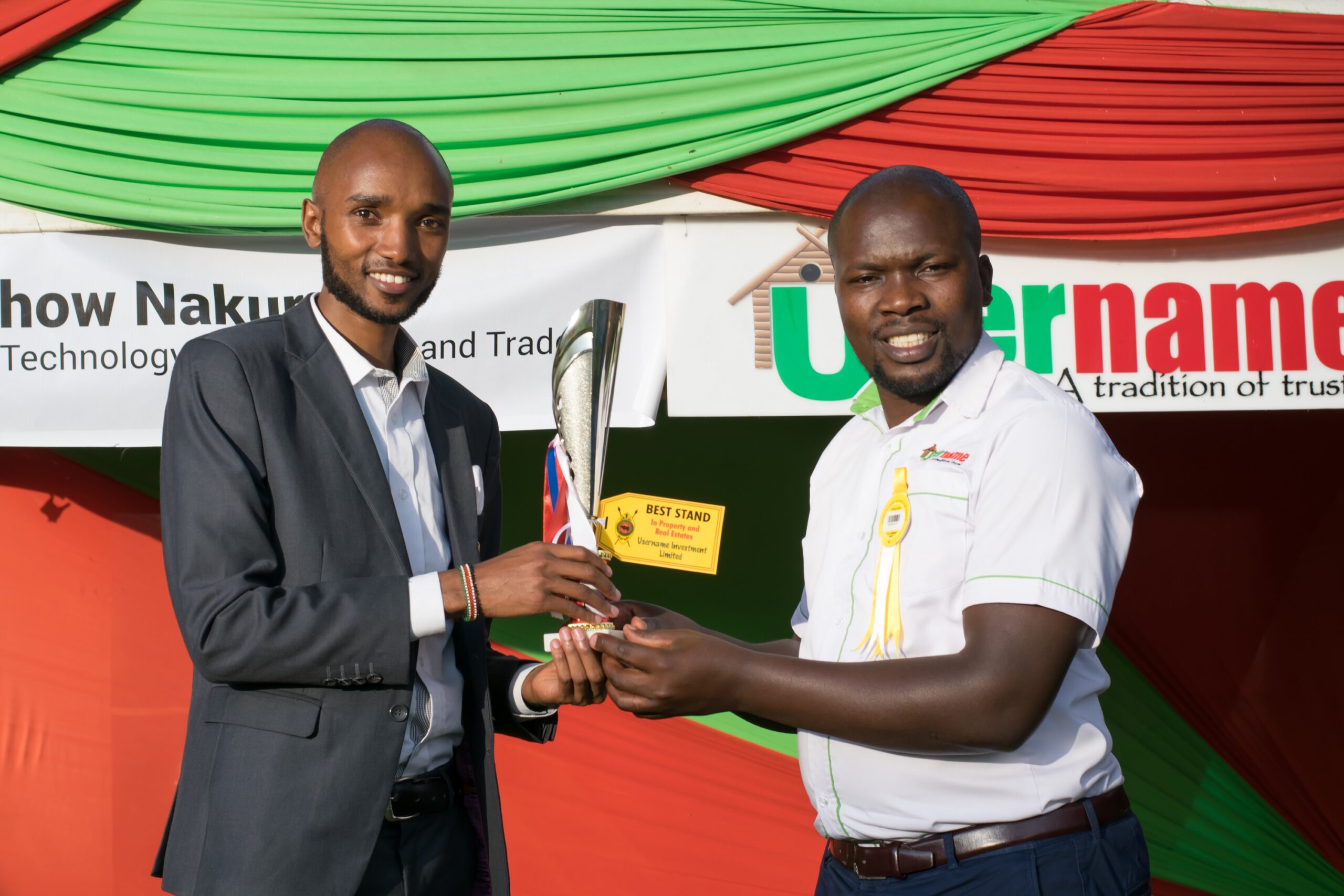 Username bags best real estate award at Nakuru show