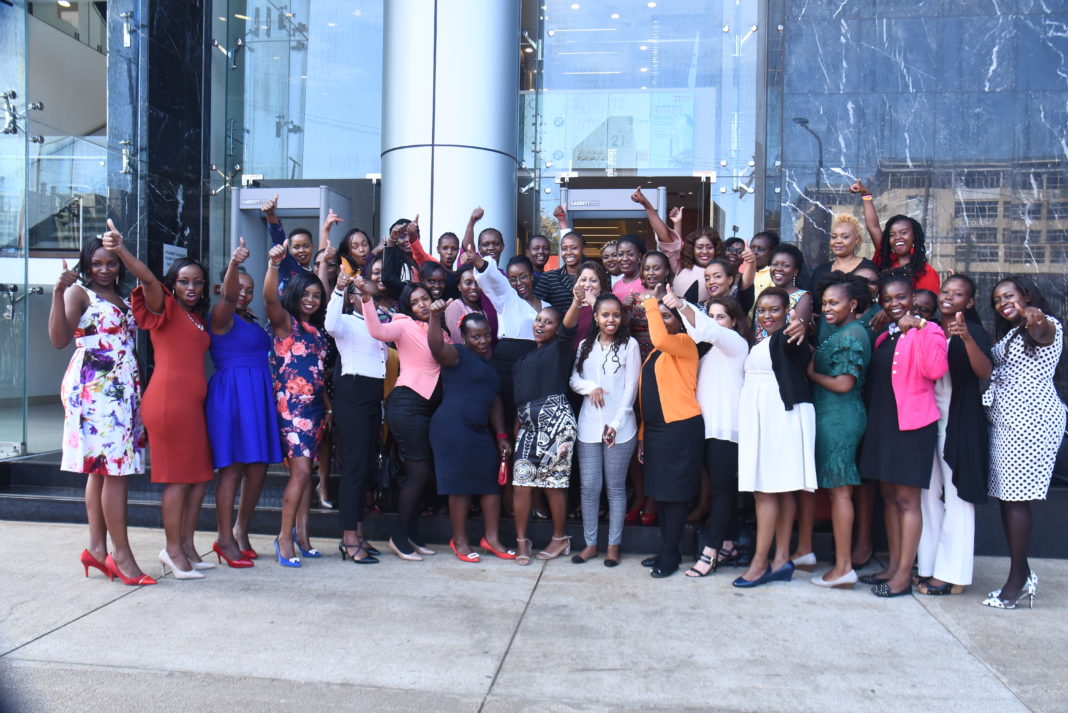 Credit Bank women employees celebrate international women's day #EachforEqual at their new Headquarters One Africa Westlands - Bizna Kenya
