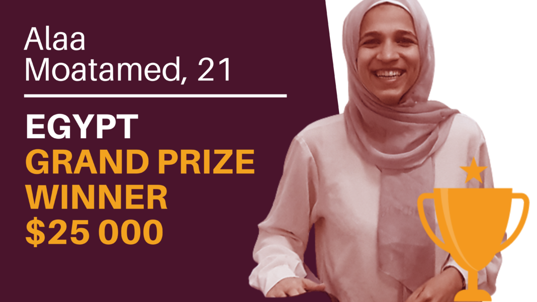 Ala Moatamed, Grand Winner Anzisha Prize Awards - Bizna Kenya