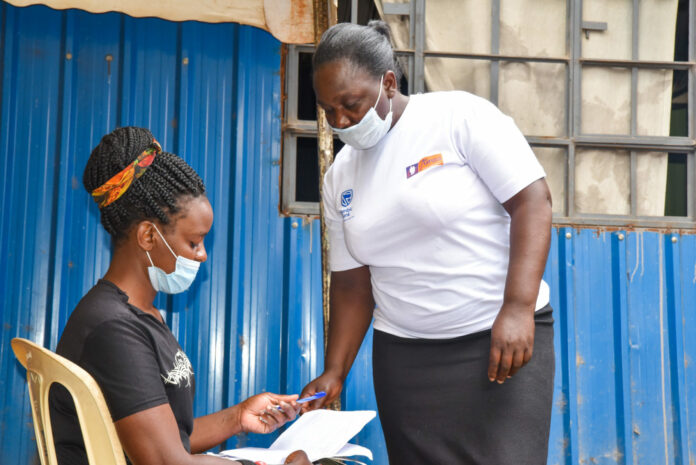 Tunza Health Network providers register women who went for free cancer screening at Kasabuni Baptist Church in Baba Dogo, Nairobi - Bizna Kenya