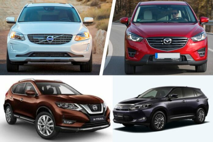 Harrier vs XTrail vs Mazda CX5 vs Volvo XC6