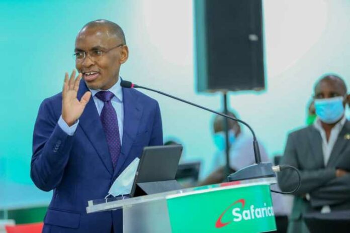 Safaricom CEO Peter Ndegwa - Safaricom opens newly refurbished Moi Avenue shop