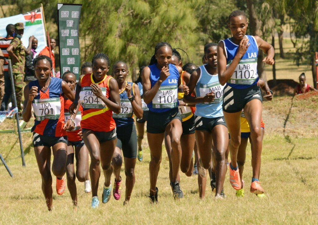 The women’s 10 km race at this year’s KDF Annual Cross-country Championship held at the Moi Airbase in Eastleigh Nairobi on Friday 29 January 2021. The event was won by Hellen Obiri of Laikipia Air Base, who is also the double World Champion in both the 5,000m and also Cross-country - Bizna Kenya