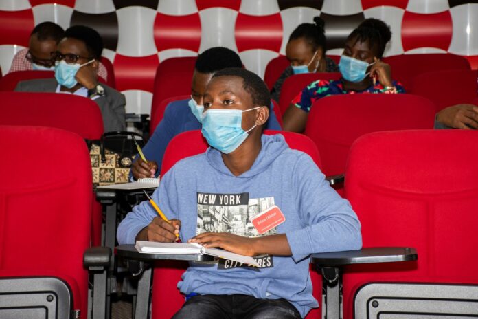 Brian Otieno closely follows the proceedings during the induction of the first cohort of the DTB Job Shadowing Programme at DTB Centre, on Mombasa road - Bizna Kenya