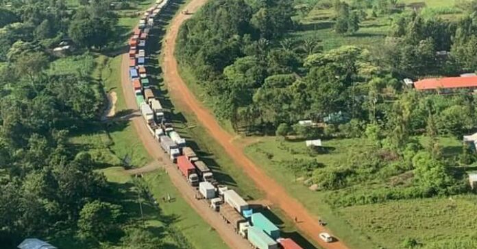 Malaba Border Trucks Jam