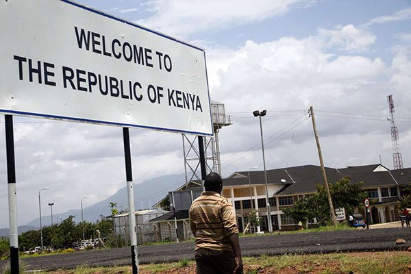 Motorists passing through Kenya