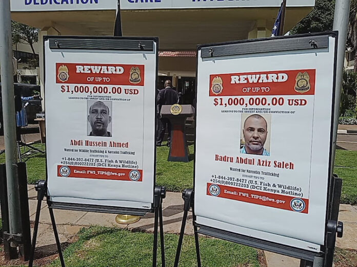 US offers 232 Million Kenyan Shillings bounty offers for these two Kenyans.