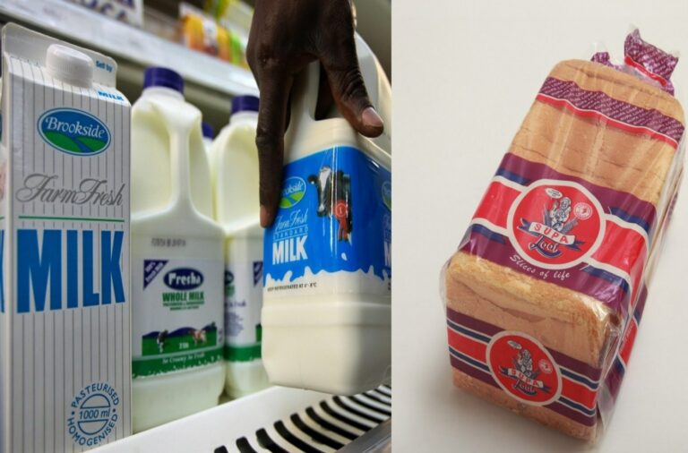 Loaf of bread hits Sh. 60. Half litre of milk now past Sh. 80