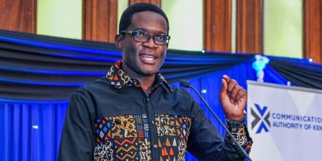 Communications Authority of Keya (CA) Director General Ezra Chiloba courier service providers