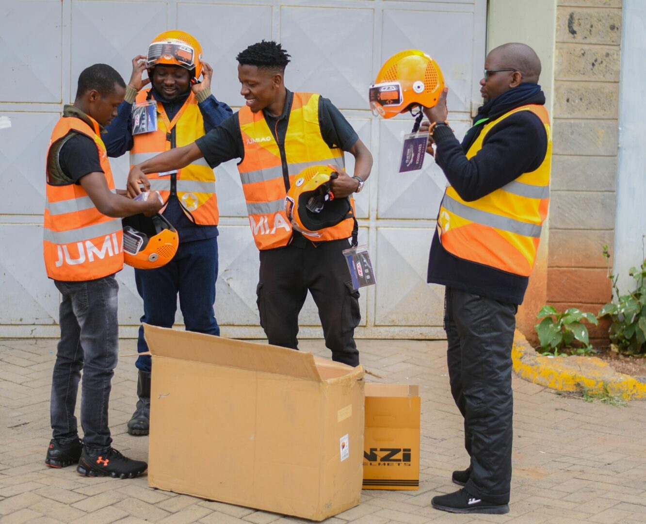Jumia Gives High-quality Helmets to its Delivery Associates to support road safety