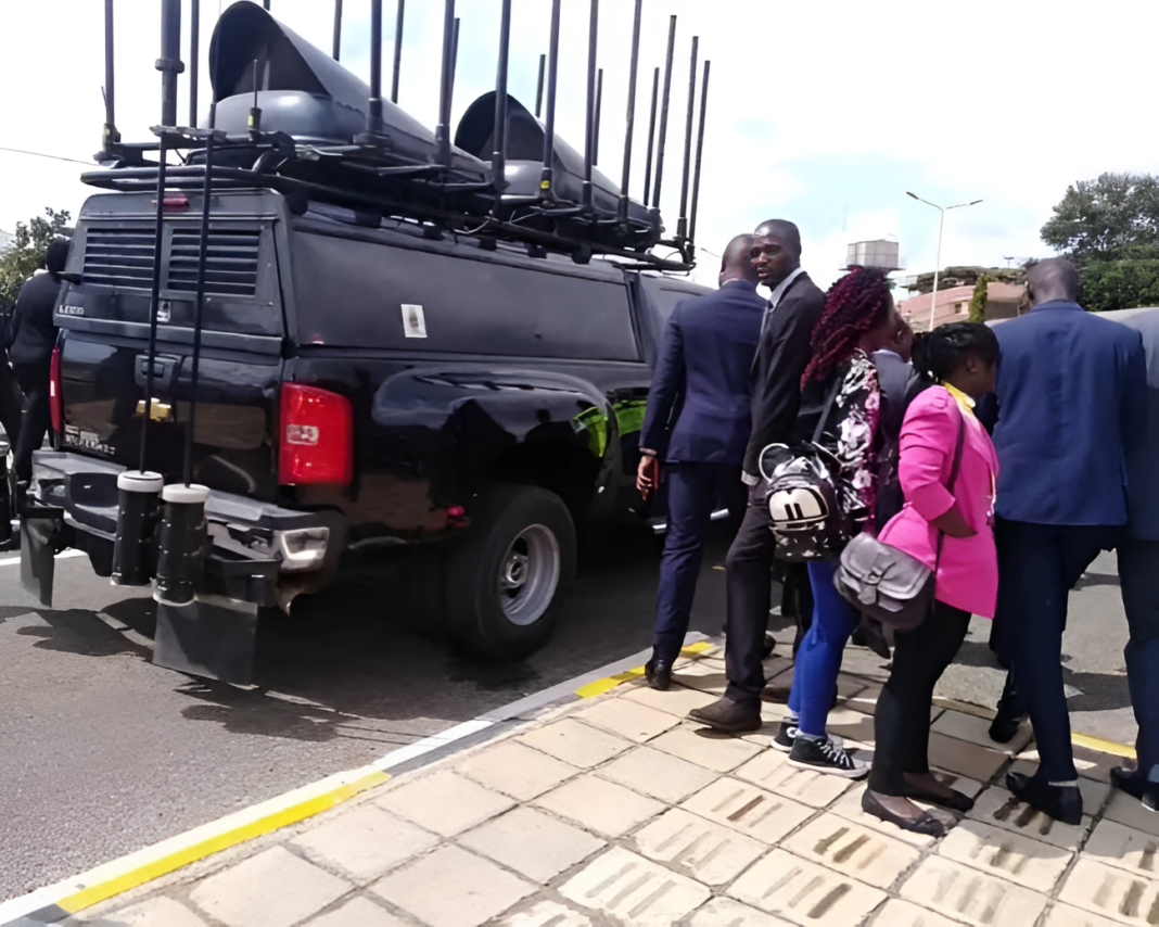 William Ruto's convoy jammer