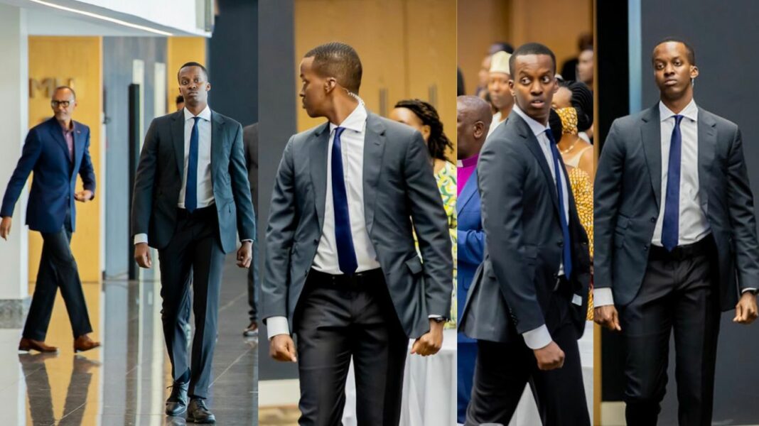 Ian Kagame, Paul Kagame's son who joined elite presidential security team.
