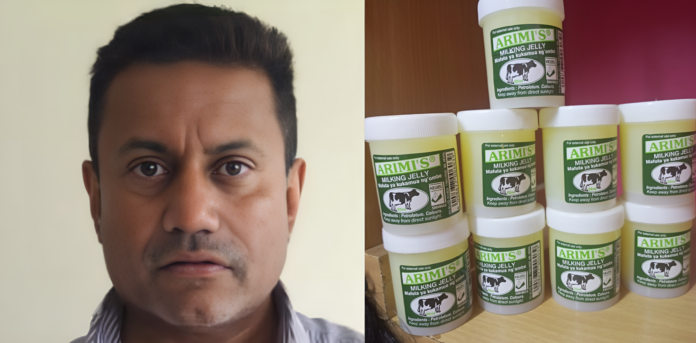 Hanish Shah, founder of Arimi's milking jelly