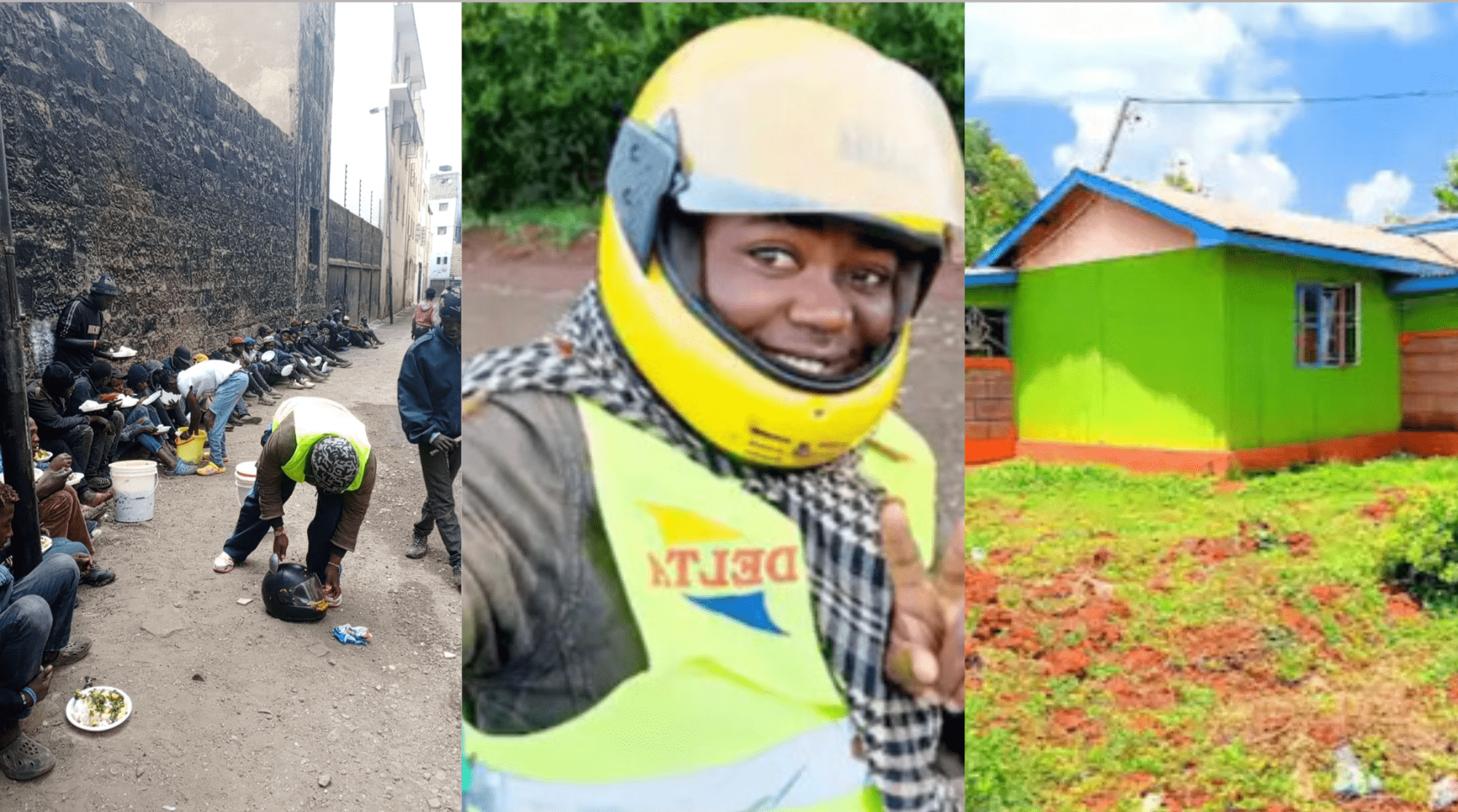 Boda rider who feeds street children builds himself house worth Sh. 1 million