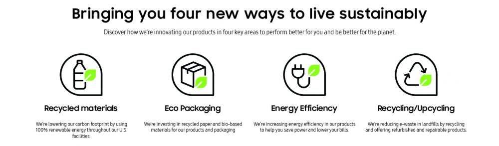 Take a step with Samsung towards a Sustainable Future together 1 Future together