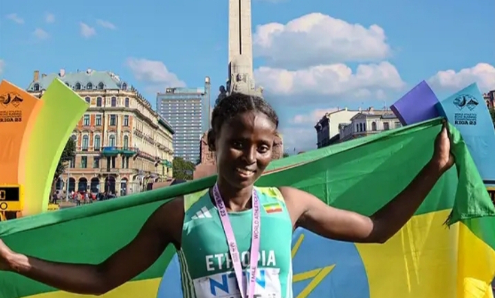 Ethiopian beats Faith Kipyegon to win road race; sets world record