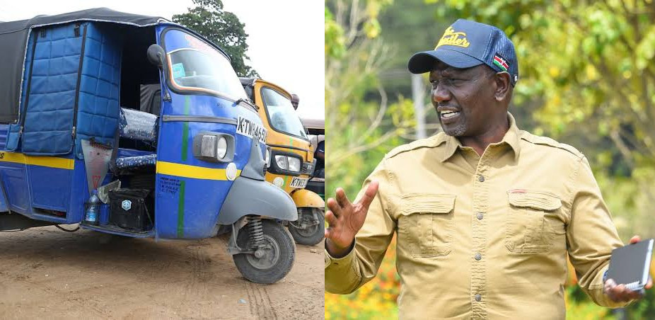 Ruto's call to tuktuk driver with 'Sh. 714,000 hustler fund loan' baffles Kenyans