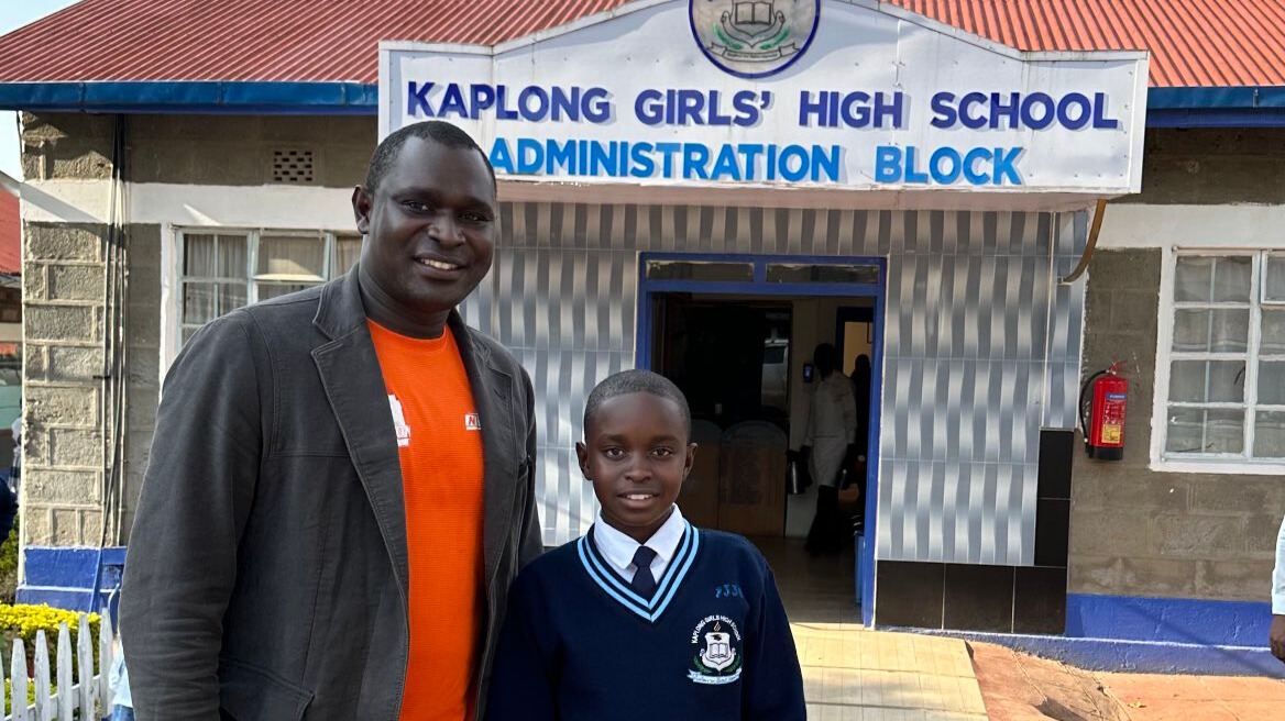 David Rudisha admits daughter to Form 1 in Kaplong Girls High School