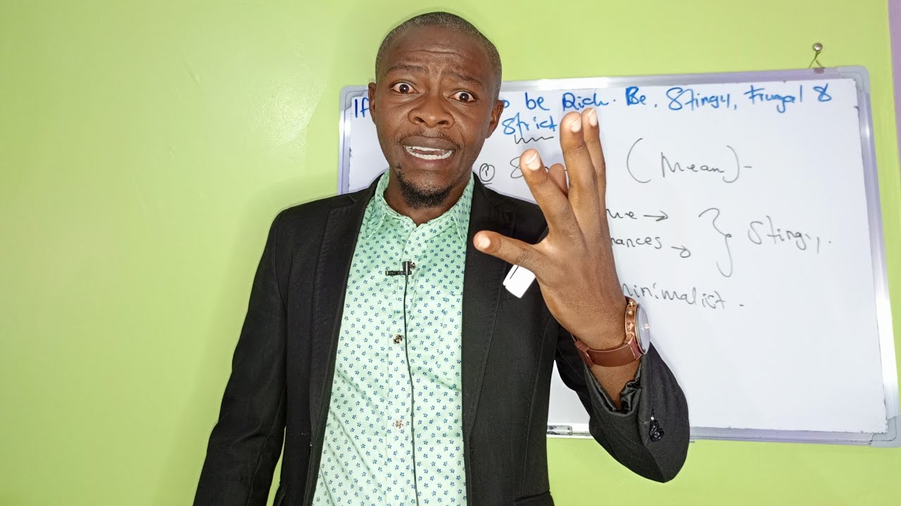 Good Joseph: If you want to be rich be stingy, frugal and strict