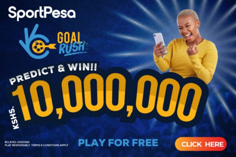 SportPesa Introduces “Goal Rush” – A chance to win KES 10 million daily