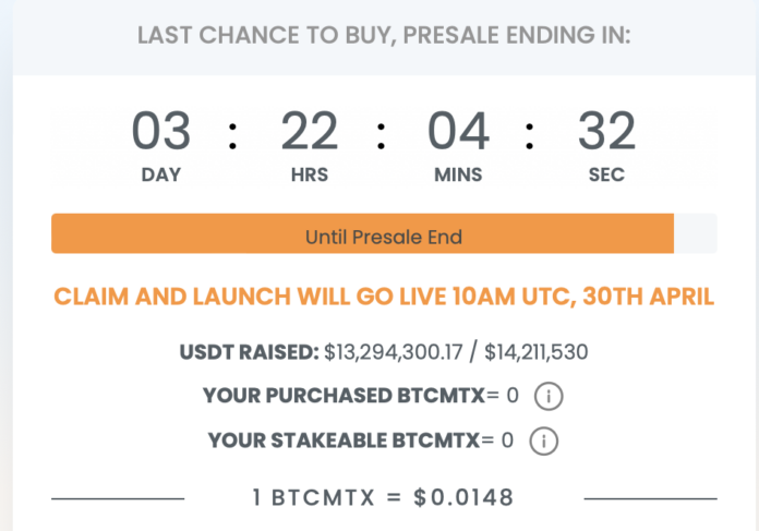 Bitcoin Minetrix price prediction