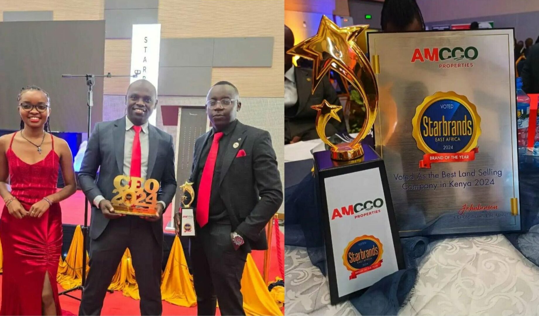 AMCCO properties named best land selling company in Kenya, CEO bags award