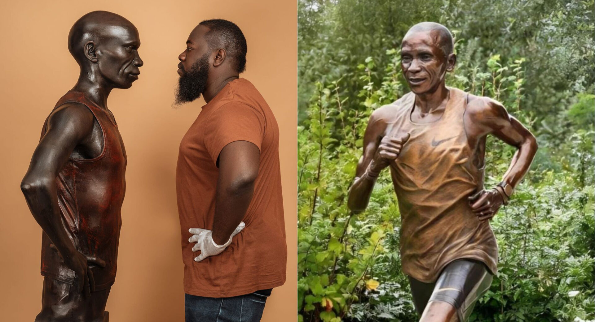 Meet man behind professional Eliud Kipchoge sculpture, selling at Sh. 700,000