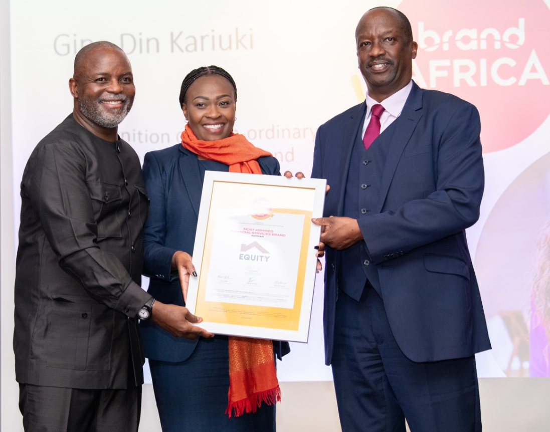 Equity feted as the most admired Financial Brand in Kenya, and Africa